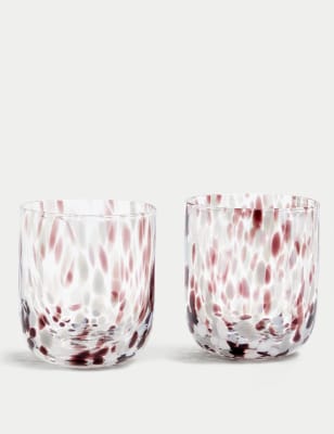 

M&S Collection Set of 2 Speckled Tumblers - Grey, Grey