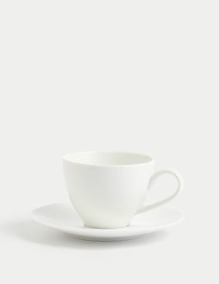 

M&S Collection Maxim Cup & Saucer - White, White