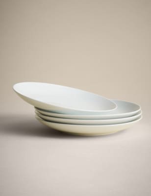 

M&S Collection Set of 4 Maxim Coupe Side Plates, White