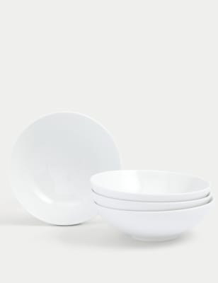 

M&S Collection Set of 4 Maxim Coupe Cereal Bowls - White, White