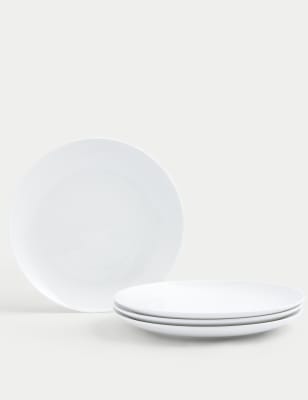 

M&S Collection Set of 4 Maxim Coupe Dinner Plates - White, White