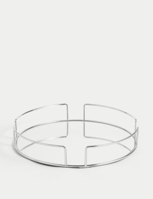 

M&S Collection Mirrored Round Tray - Silver, Silver