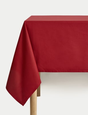 

M&S Collection Pure Cotton Tablecloth - Red, Red