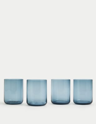 

M&S Collection Set of 4 Tribeca Tumblers - Blue, Blue