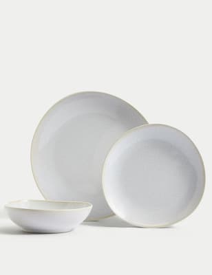 

M&S Collection 12 Piece Argo Dinner Set - Natural, Natural