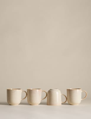

M&S Collection Set of 4 Argo Mugs, Taupe