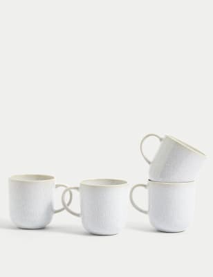 

M&S Collection Set of 4 Argo Mugs - Natural, Natural