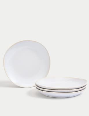 

M&S Collection Juego de 4 platos de postre Argo - Naturalidad, Naturalidad