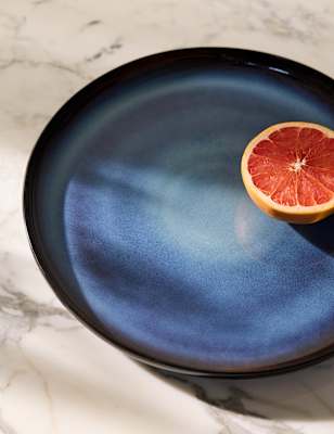 

M&S Collection Amberly Reactive Platter - Navy, Navy