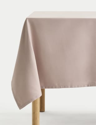 

M&S Collection Pure Cotton Sateen Tablecloth - Light Pink, Light Pink