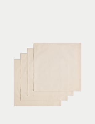 

M&S Collection Set of 4 Pure Cotton Napkins - Natural, Natural