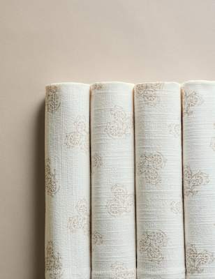 

M&S Collection Set of 4 Pure Cotton Block Print Napkins, White Mix
