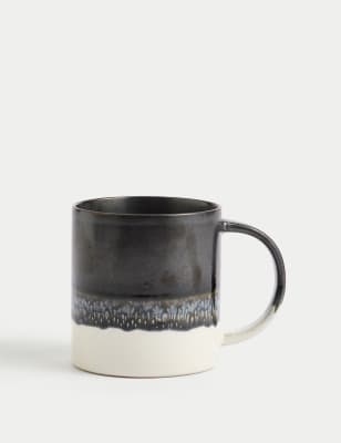 

M&S Collection Can Reactive Mug - Black, Black