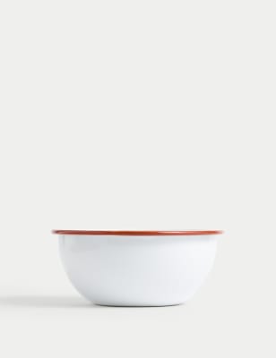 

M&S Collection Enamel 16cm Small Mixing Bowl, White Mix