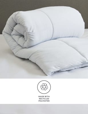 M&S Microfibre 13.5 Tog Duvet - DBL - White, White