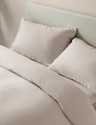 

M&S Collection The Ultimate Soft & Silky Bedding Set, Light Taupe