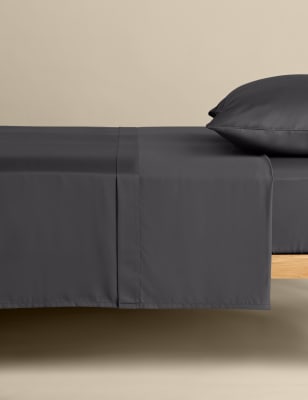 

M&S Collection Ultimate Flat Sheet - Charcoal, Charcoal