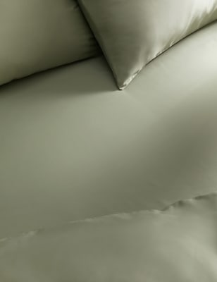

M&S Collection The Ultimate Soft & Silky Multi-Depth Fitted Sheet, Sage