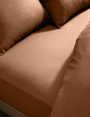 

M&S Collection Cotton Rich Deep Fitted Sheet, Caramel