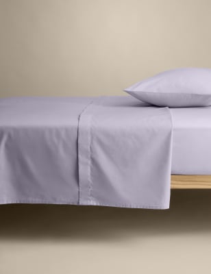 

M&S Collection Cotton Rich Flat Sheet - Lilac, Lilac