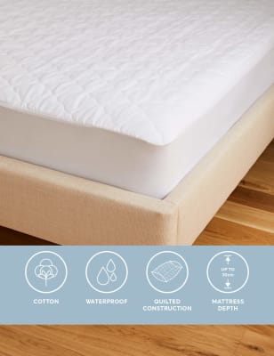 Sleep Solutions Quilted Waterproof Mattress Protector