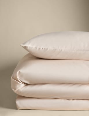 

M&S Collection Pure Cotton Sateen 400 Thread Count Bedding Set - Neutral, Neutral