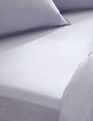 

M&S Collection Pure Linen Extra Deep Fitted Sheet, Lilac