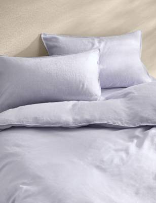 

M&S Collection Pure Linen Bedding Set, Lilac