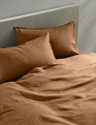 

M&S Collection Pure Linen Bedding Set, Camel