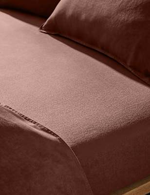 

M&S Collection Pure Linen Deep Fitted Sheet, Chestnut