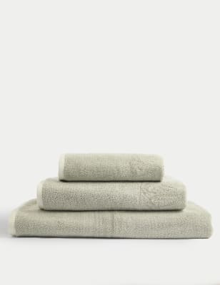 

M&S X Fired Earth Pure Cotton Towel - Weald Green, Weald Green