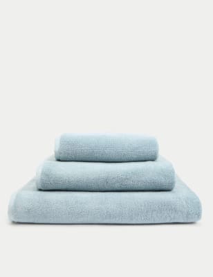 

M&S X Fired Earth Pure Cotton Marl Towel - Storm, Storm