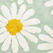 Pure Cotton Daisy Bath Mat, BLUE MIX, swatch