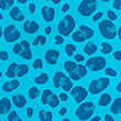 Pure Cotton Leopard Print Beach Towel, TEAL MIX, swatch