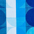 Pure Cotton Geometric Beach Towel, BLUE MIX, swatch