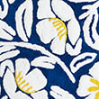 Pure Cotton Floral Bath Mat, NAVY MIX, swatch