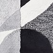 Pure Cotton Geometric Bath Mat, BLACK MIX, swatch