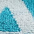 Pure Cotton Geometric Towel, TEAL MIX, swatch