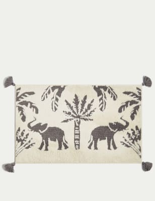 

M&S Collection Cotton Blend Elephant Bath Mat - Charcoal, Charcoal