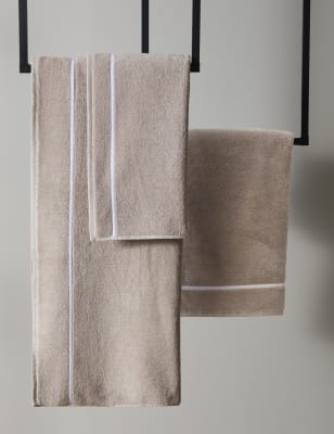 

M&S X Kelly Hoppen Baretta Stitch Towel - Taupe, Taupe