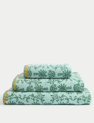 

M&S Collection Pure Cotton Palm Towel - Light Turquoise, Light Turquoise