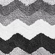 Pure Cotton Zig Zag Bath Mat, GREY MIX, swatch