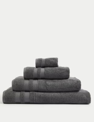 

Autograph Pure Cotton Retreat Towel - Charcoal, Charcoal