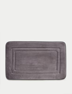 

M&S Collection Memory Foam Non-Slip Bath Mat - Charcoal, Charcoal