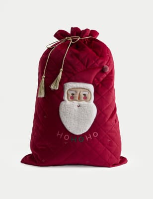 

M&S Collection Santa Christmas Sack - Red Mix, Red Mix