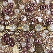 3pk Gold Glass Jewelled Baubles, GOLD MIX, swatch