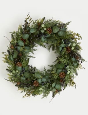 

M&S Collection Extra Large Winter Berry Wreath - Red Mix, Red Mix