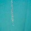 Feather Embellished Glass Bauble, TEAL, swatch