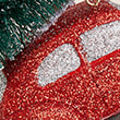 Red Glitter Hanging Car Decoration, RED MIX, swatch
