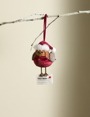 

M&S Collection Felt Robin Hanging Decoration - Multi, Multi